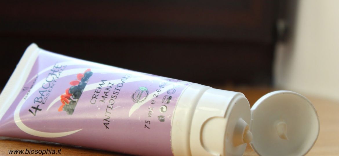 crema mani antiossidante biosophia