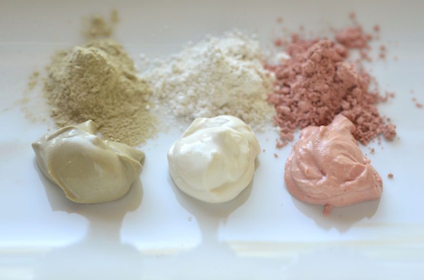 argilla rossa, argilla verde, argilla bianca